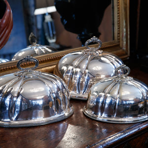 Vintage French Silver Plated Cloches
