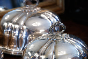 Vintage French Silver Plated Cloches