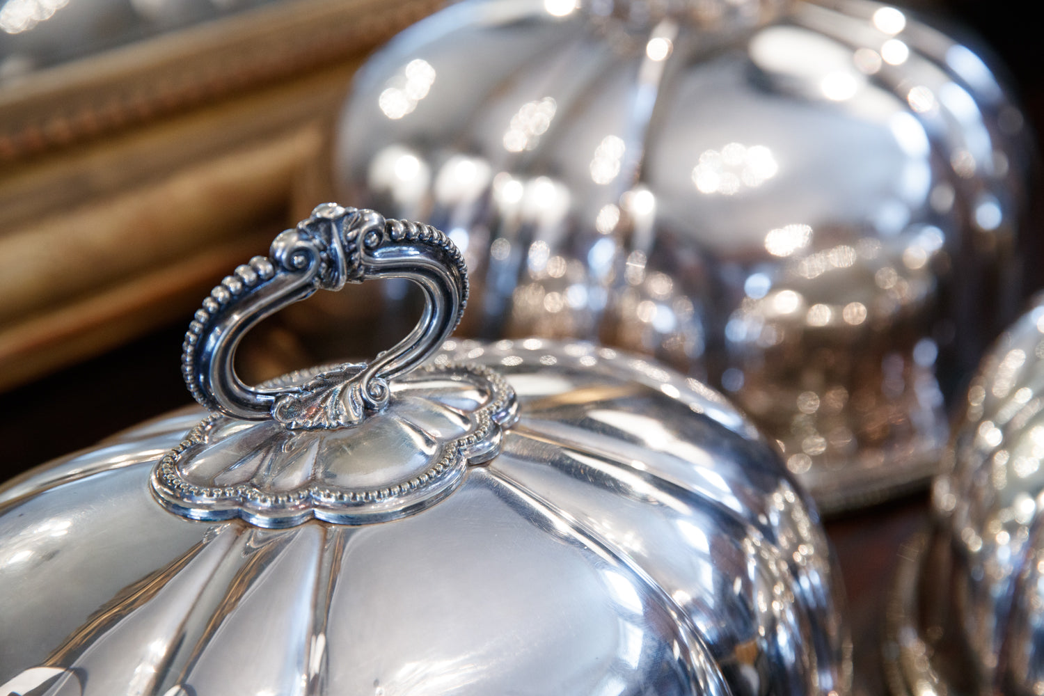 Vintage French Silver Plated Cloches