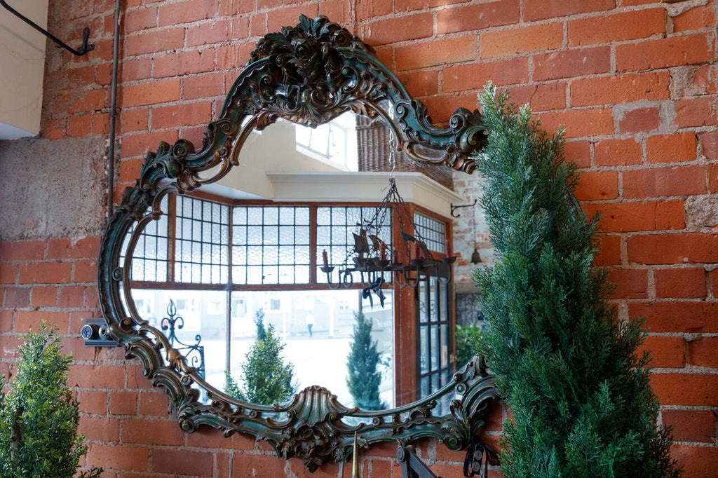 Large Carved Italian Wooden Mirror