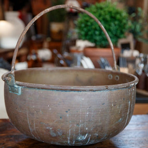 French Brass Cauldron