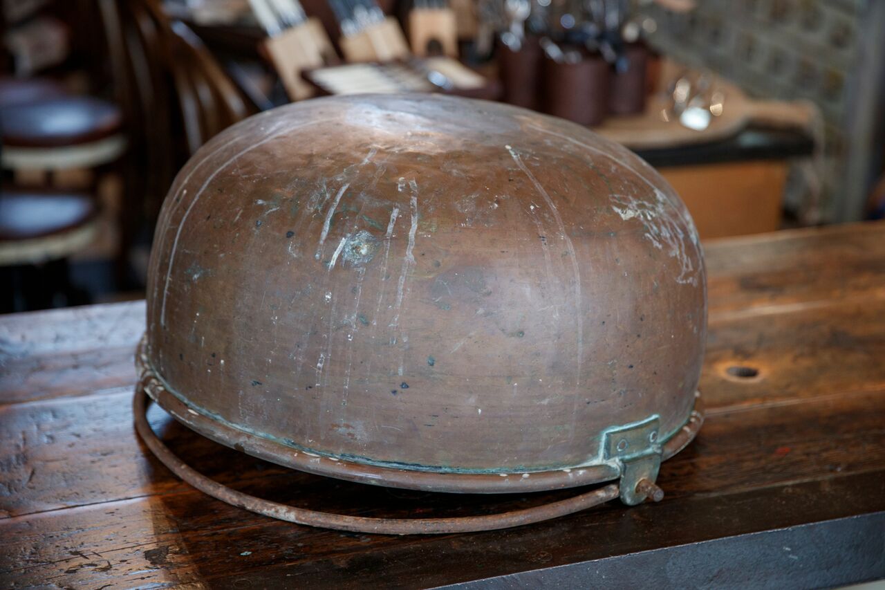 French Brass Cauldron