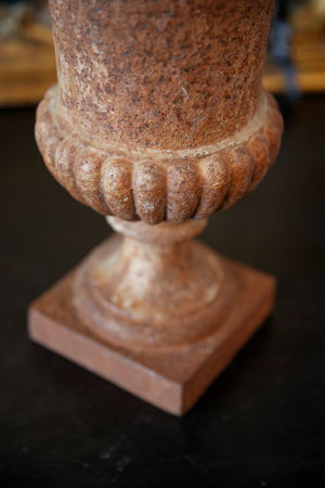 French 19th Century Cast Iron Urns