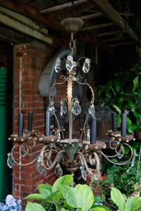 19th Century French Crystal Chandelier