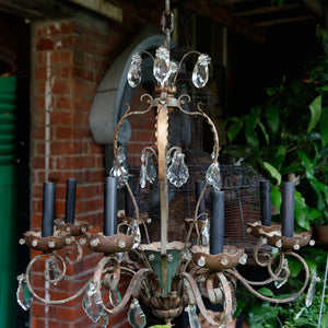19th Century French Crystal Chandelier