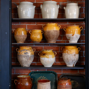 Original Vintage French Provence Confit Pots