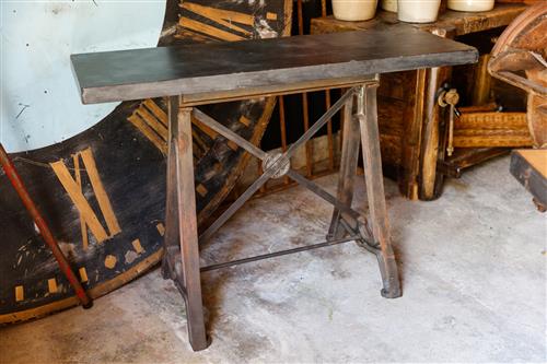 Industrial Marble Console