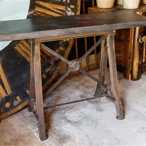 Industrial Marble Console