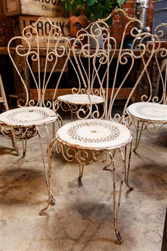 French High Back Garden Chairs