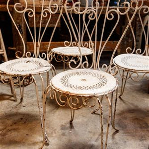 French High Back Garden Chairs