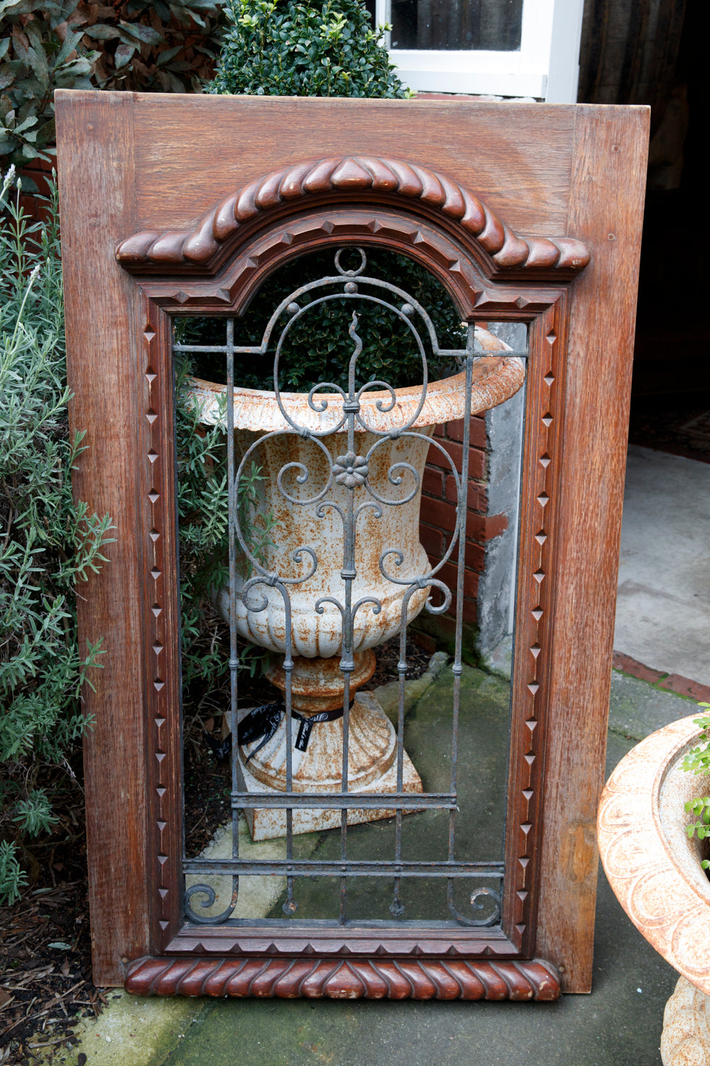 French Window Grill In Oak Frame