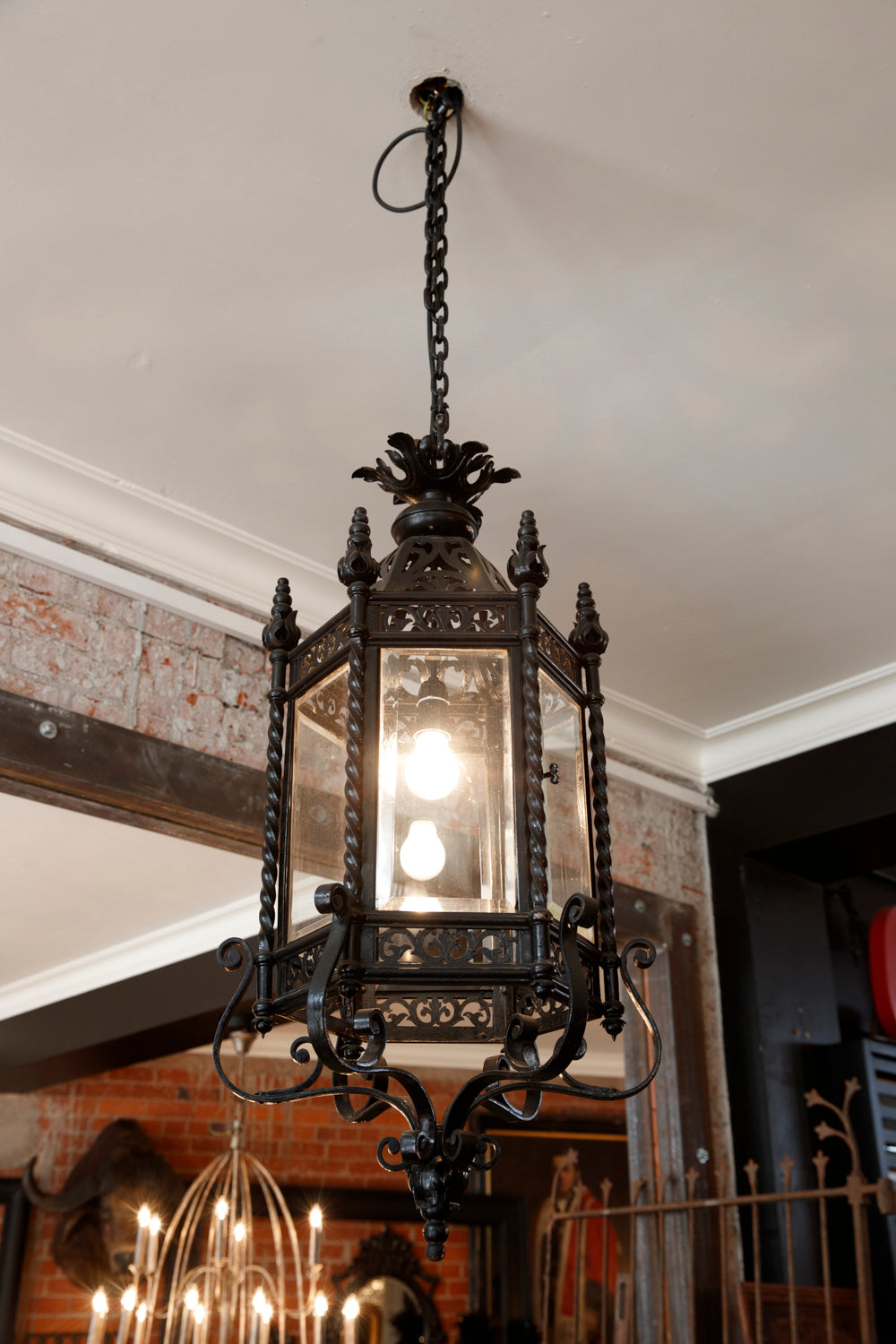 French Wrought Iron Lantern