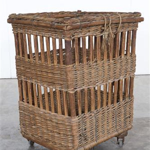 French Baguette Basket on Wheels (1900)