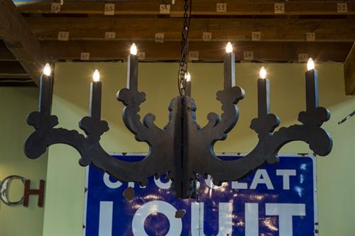 French Theatre Wooden Chandeliers