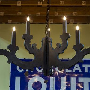 French Theatre Wooden Chandeliers