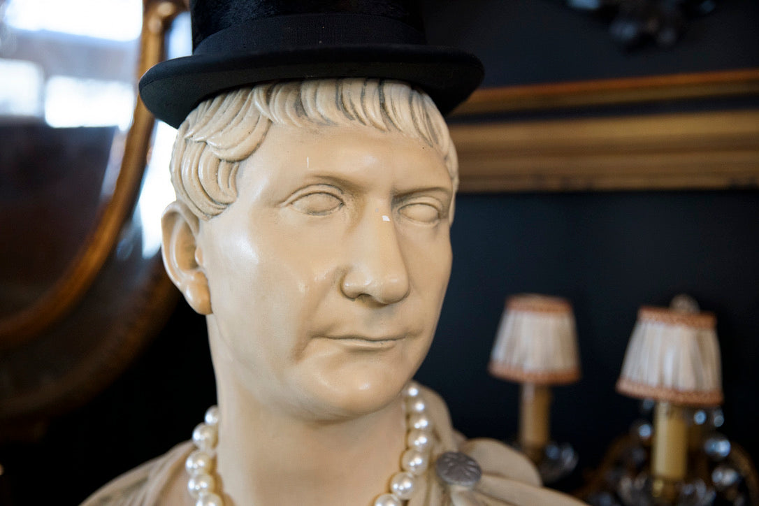 Roman Emperor 'Trajan' Plaster Bust
