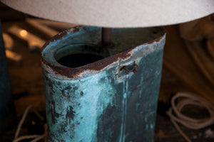 Vintage Industrial French Copper Spray Can Lights
