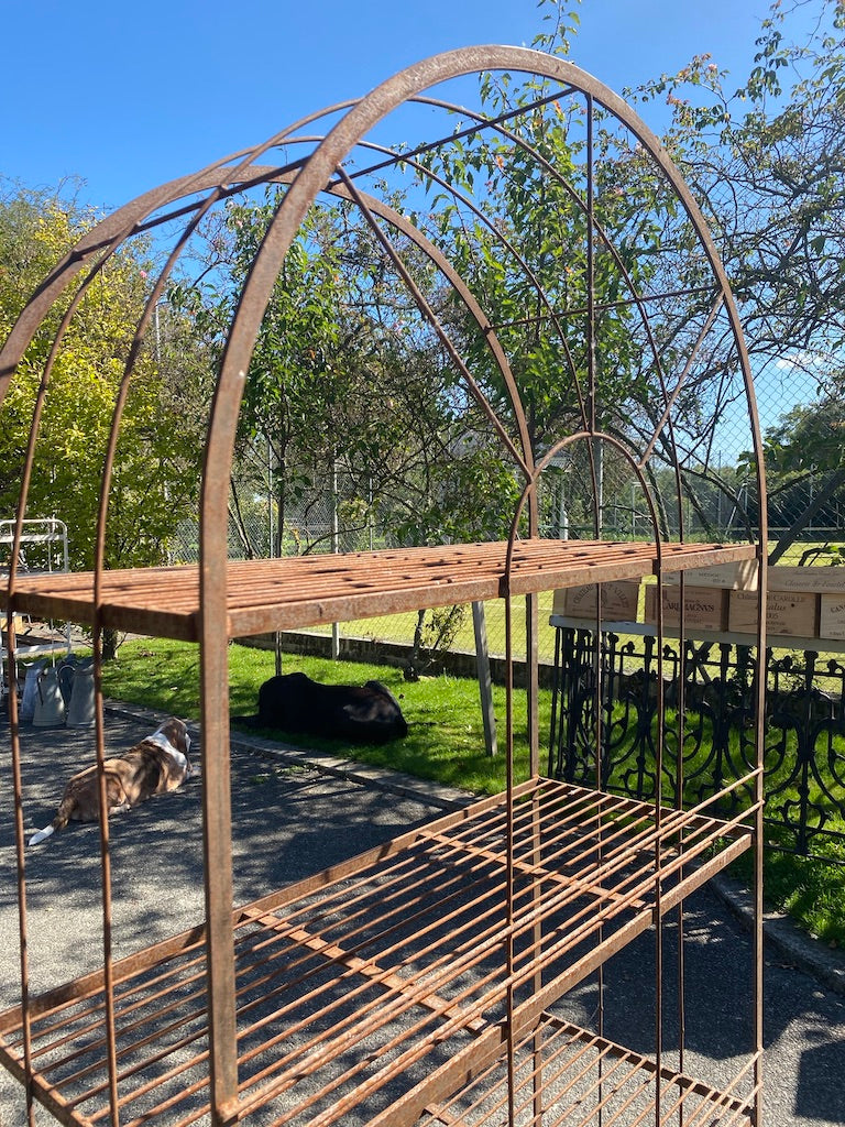 French Iron Garden Shelf