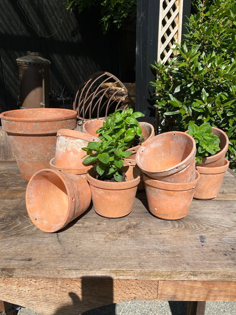 Vintage French Terracotta Pots