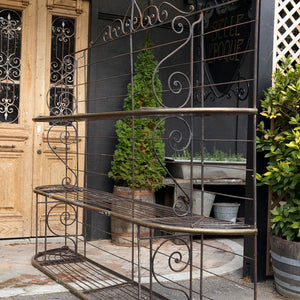 Original Large Wrought Iron 1930's French Boulangerie Rack