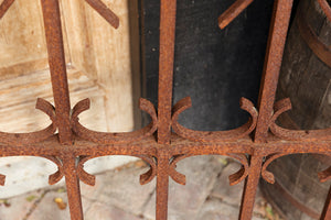 19th Century French Iron Gates - Rust Patina Large