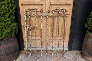 Sweet French Wrought Iron Gate - Green Patina