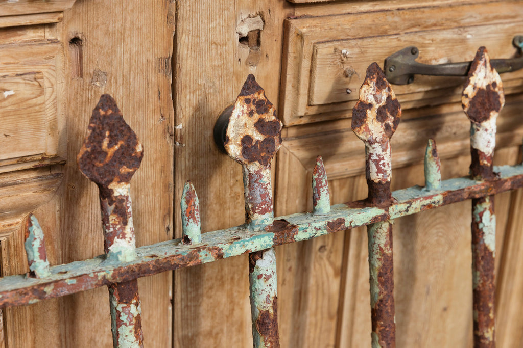 Sweet French Wrought Iron Gate - Green Patina