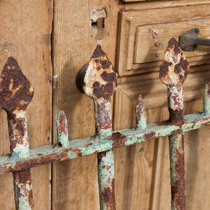 Sweet French Wrought Iron Gate - Green Patina