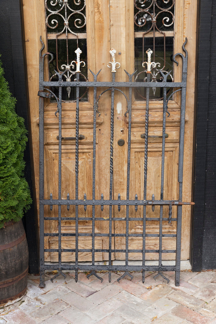 19th Century French Antique Wrought Iron Gate - No 23