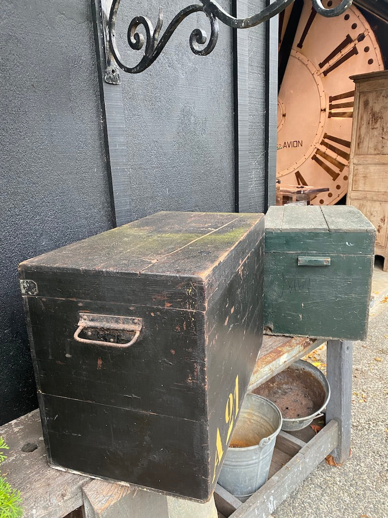 Vintage 1940's Wooden Ammo Boxes