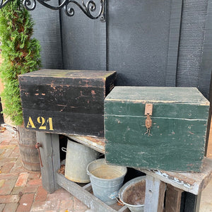 Vintage 1940's Wooden Ammo Boxes