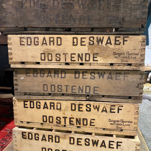 Original 1940's Belgium Wooden Beer Crates