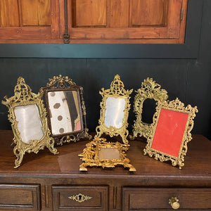 Collection Of Antique Bronze Frames/Mirrors