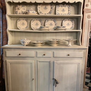 Painted French Cherrywood Kitchen Dresser