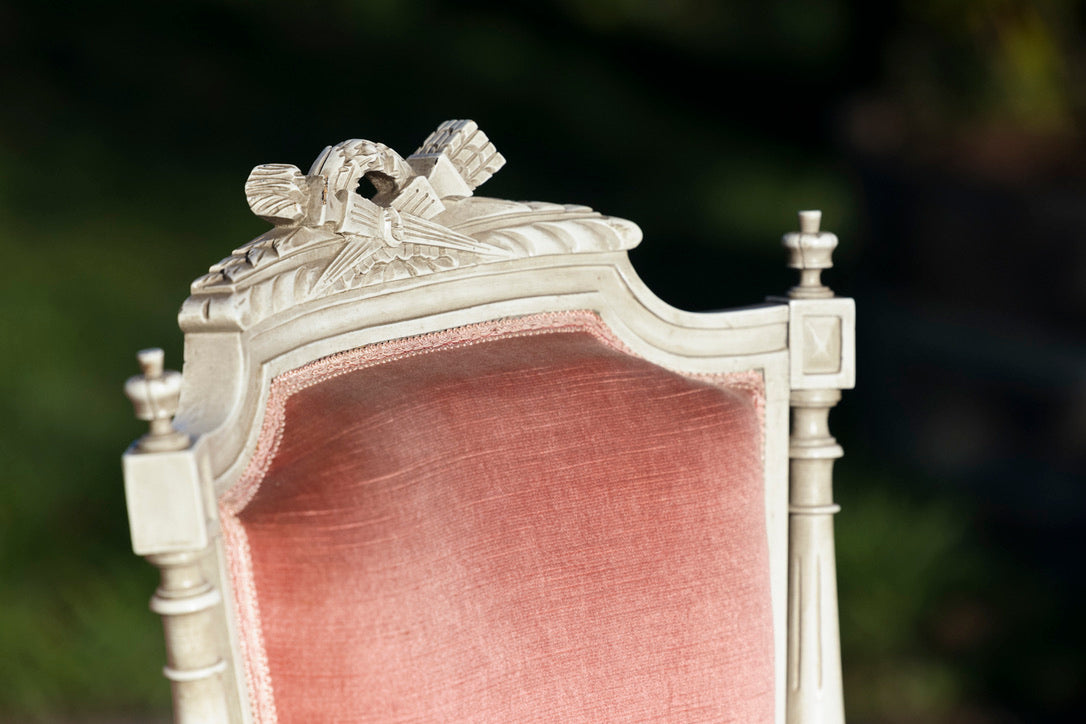 French 1920's Parlour Chairs - Pink Velvet