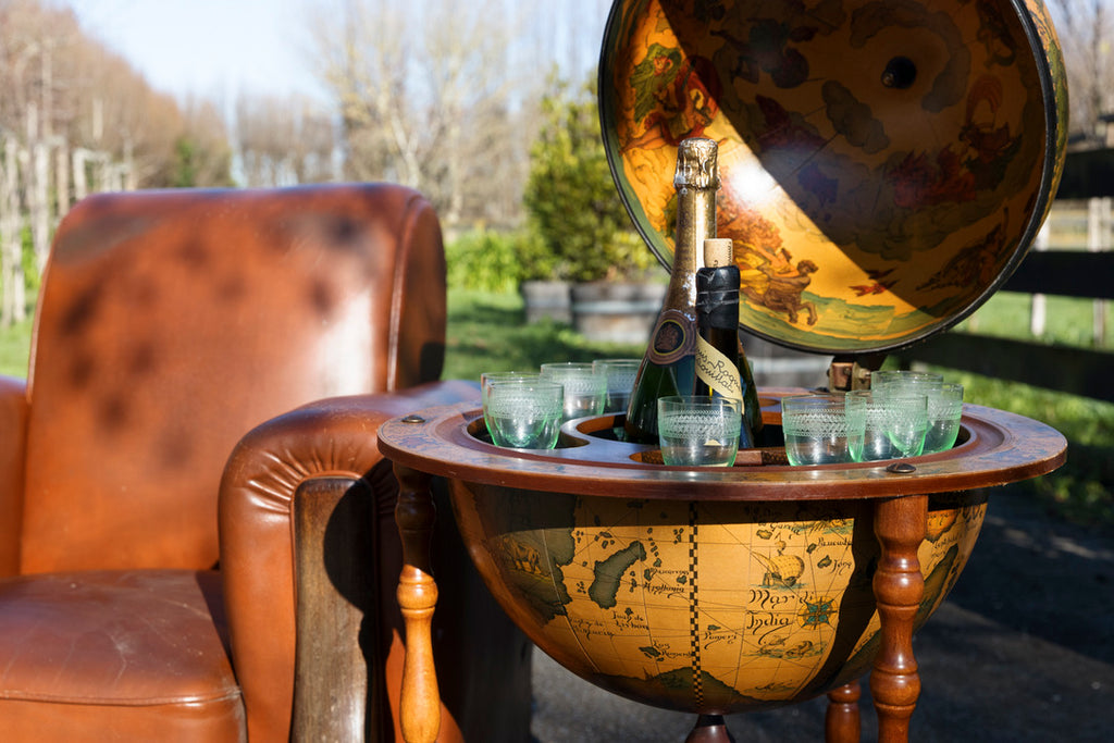 Vintage Globe Bar/Cocktail Trolley