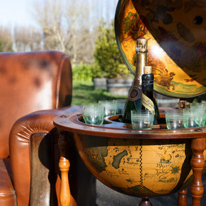 Vintage Globe Bar/Cocktail Trolley