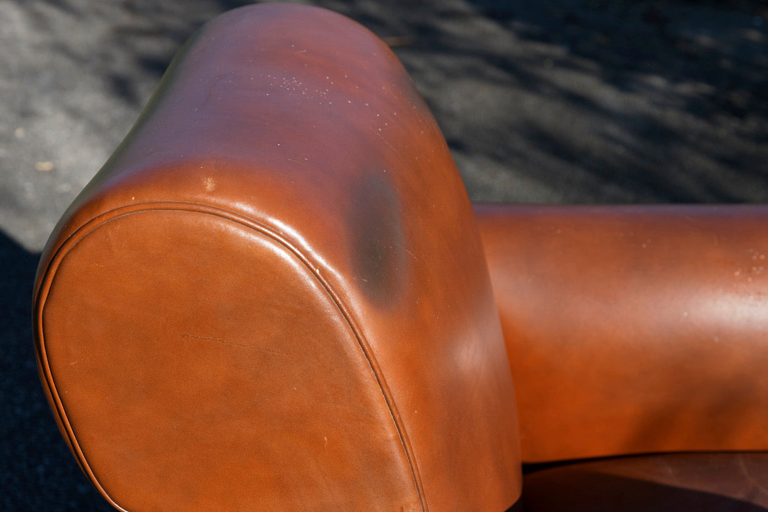 1940's French Leather Club Chair