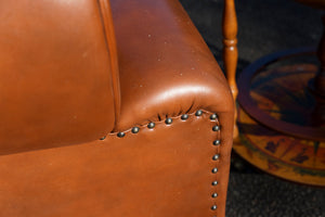 1940's French Leather Club Chair