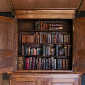 French 19th Century Oak Cupboard/ Buffet Deux Corps
