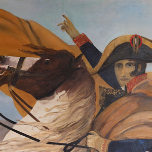 Huge French Oil Canvas - Napoleon