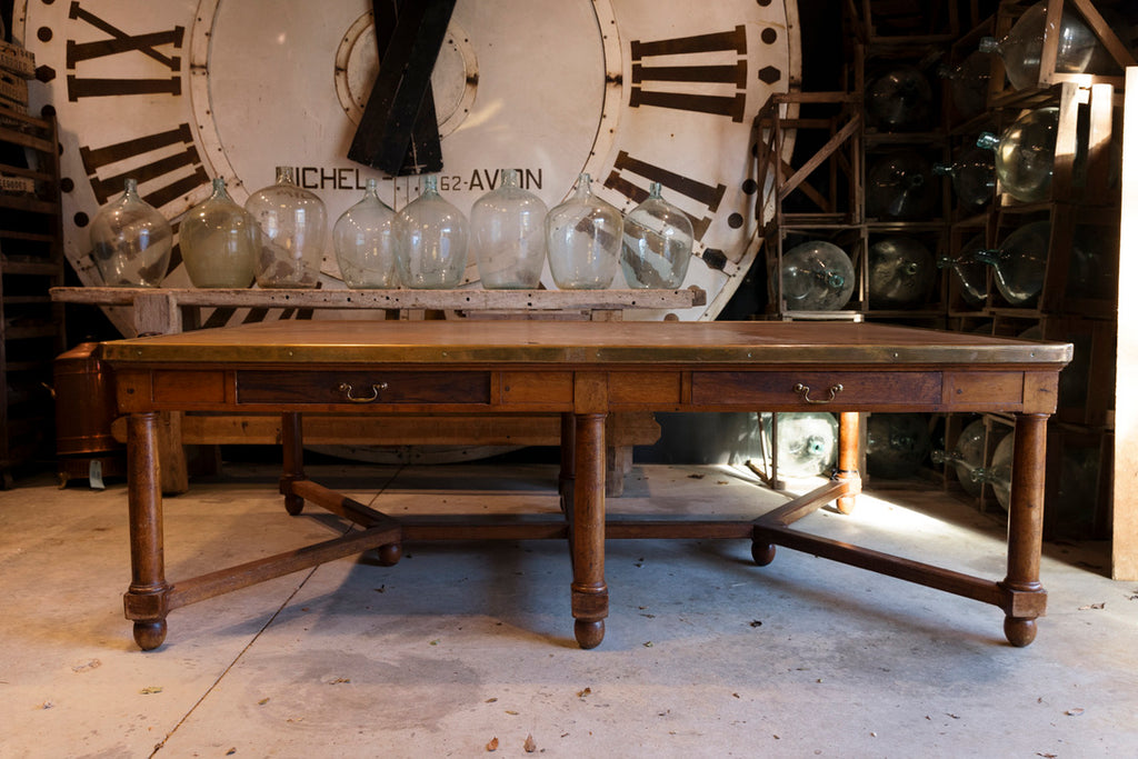 Amazing Original French 'Bank Of France Table'