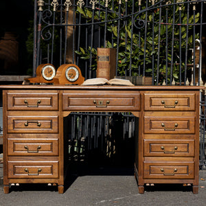 1930's French Oak Office/Bureau Desk