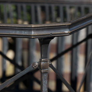 French Marble & Bronze Side Table