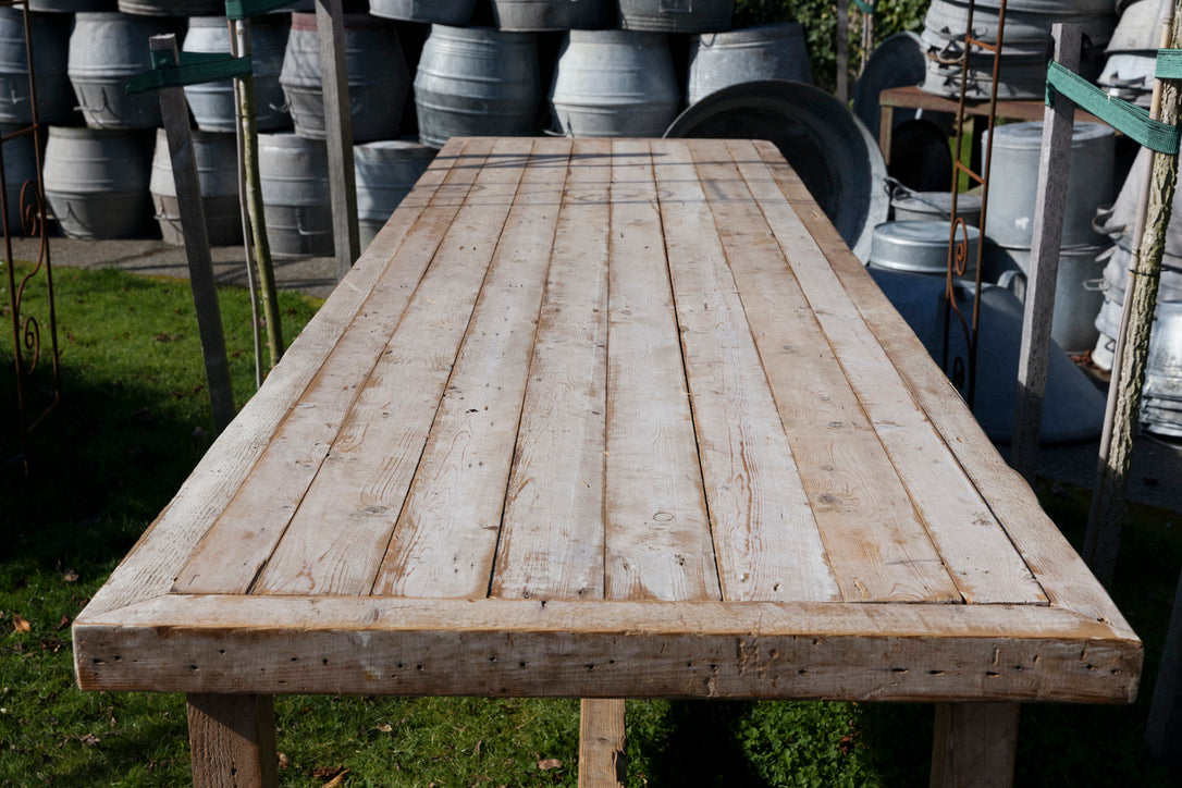 Huge French Pine Farmhouse Kitchen Table