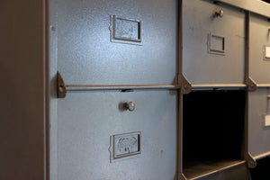 1930's French Metal Industrial Cabinets
