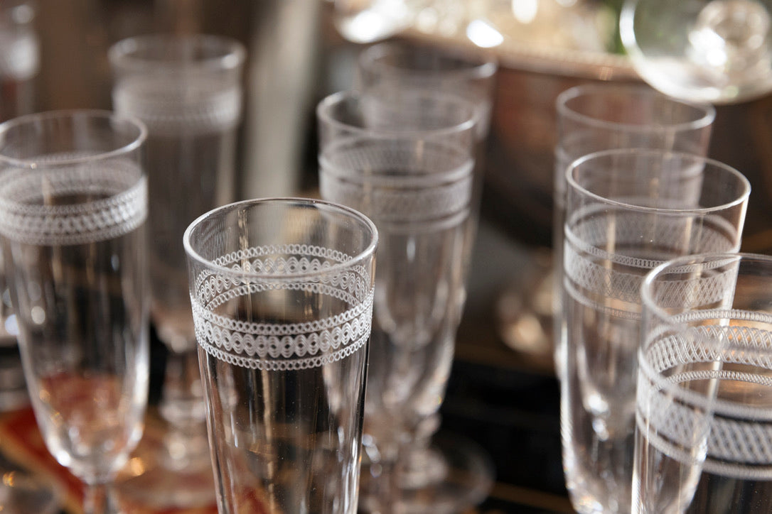 French Crystal Flute Glasses