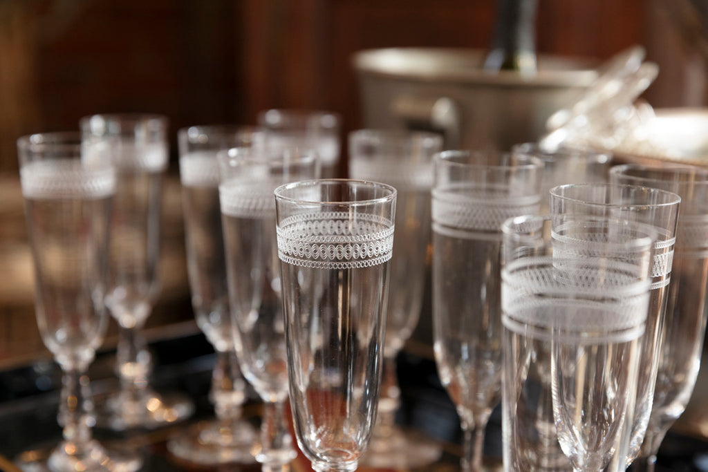 French Crystal Flute Glasses