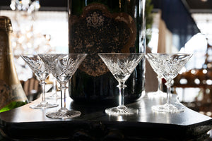 French Crystal Cocktail Glasses