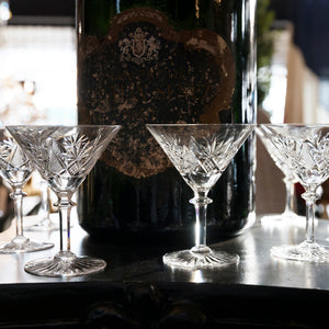 French Crystal Cocktail Glasses